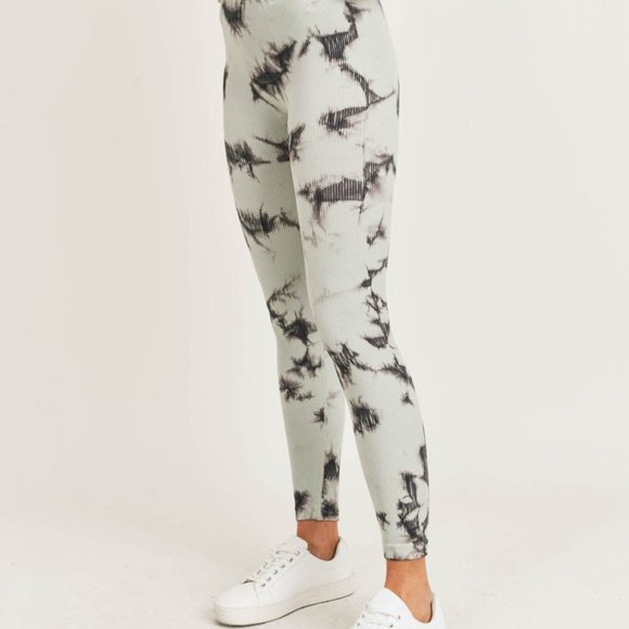 Stacey Tie-Dye Ribbed Leggings - Picture 4 of 6